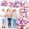 176pcs Pink Purple Balloon Garland, Baby Shower Decorations for Girl with Butterfly Decorations Foil Balloons for Birthday Party Bridal Shower Bachelorette Engagement Decoration